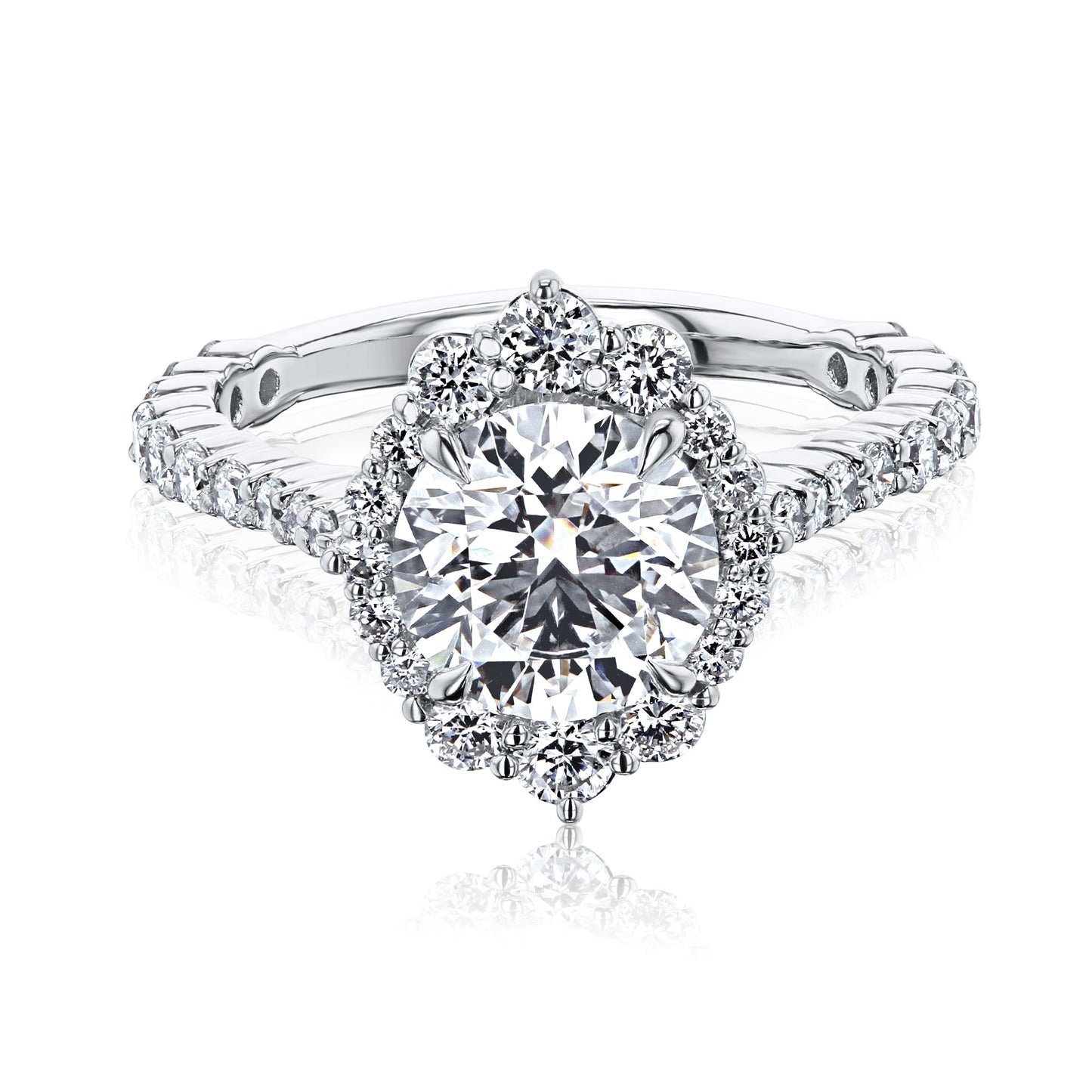 2.49 Carat Lab Grown Diamond Basilica Ring