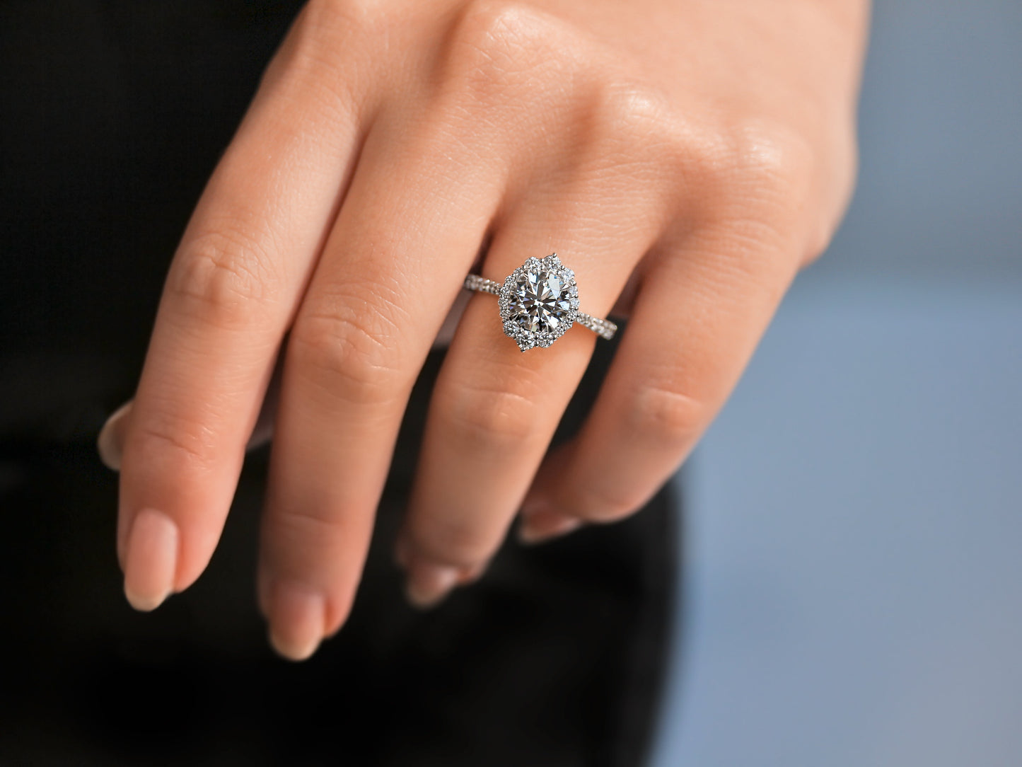 2.49 Carat Lab Grown Diamond Basilica Ring