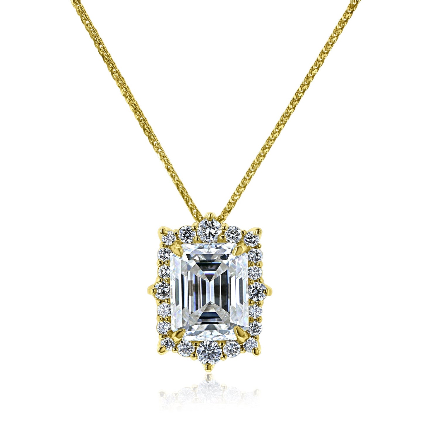 4 Carat Moissanite Elizabeth Necklace