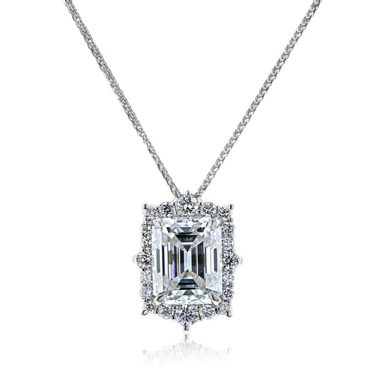 4 Carat Moissanite Elizabeth Necklace