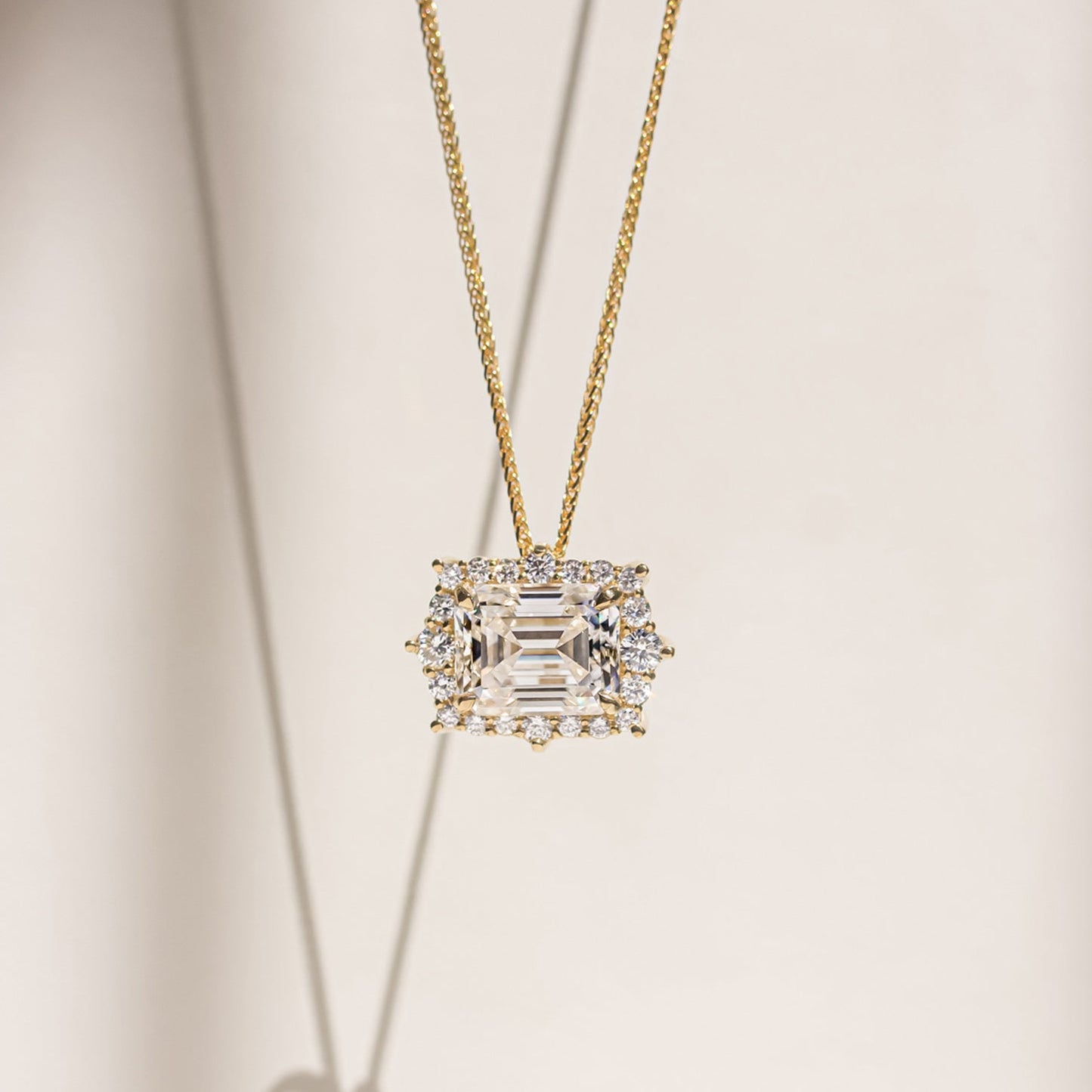 4 Carat Moissanite Elizabeth Necklace