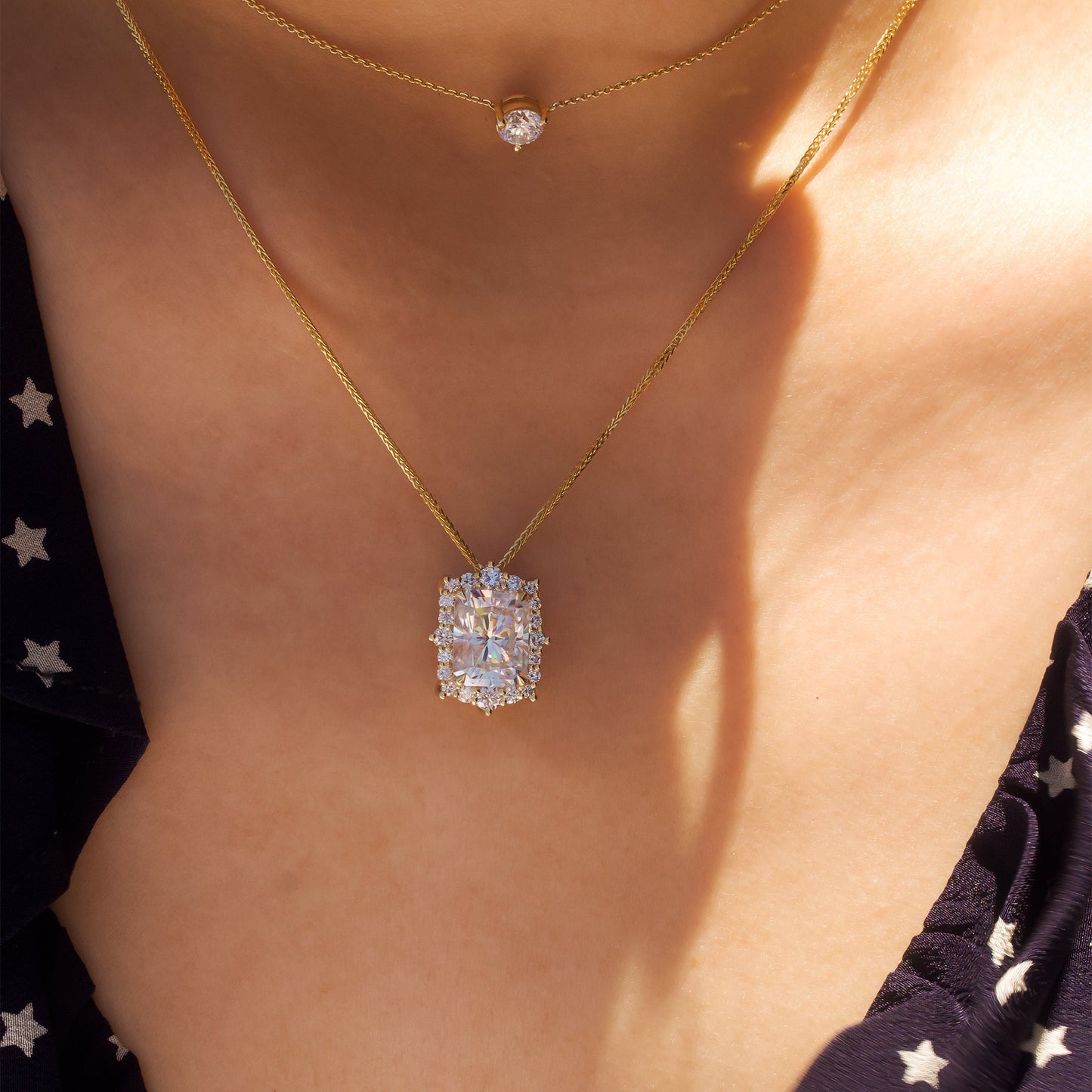 4.4 Carat Moissanite Raina Necklace