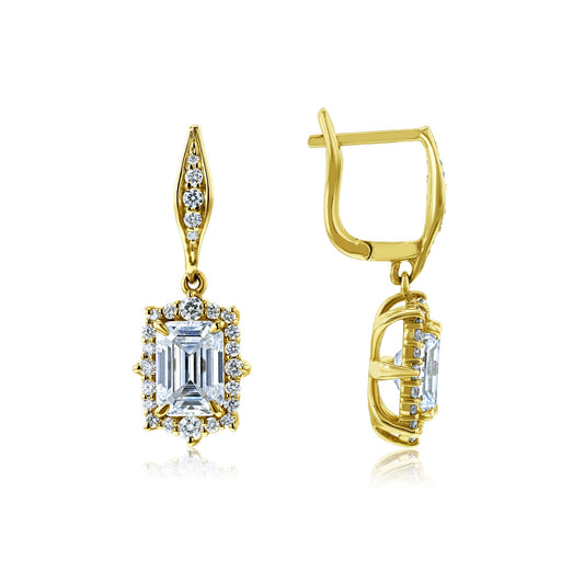 2.5 Carat Moissanite Elizabeth Earrings