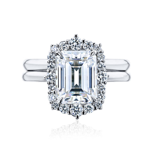 2.85 Carat Moissanite Elizabeth Bridal Set