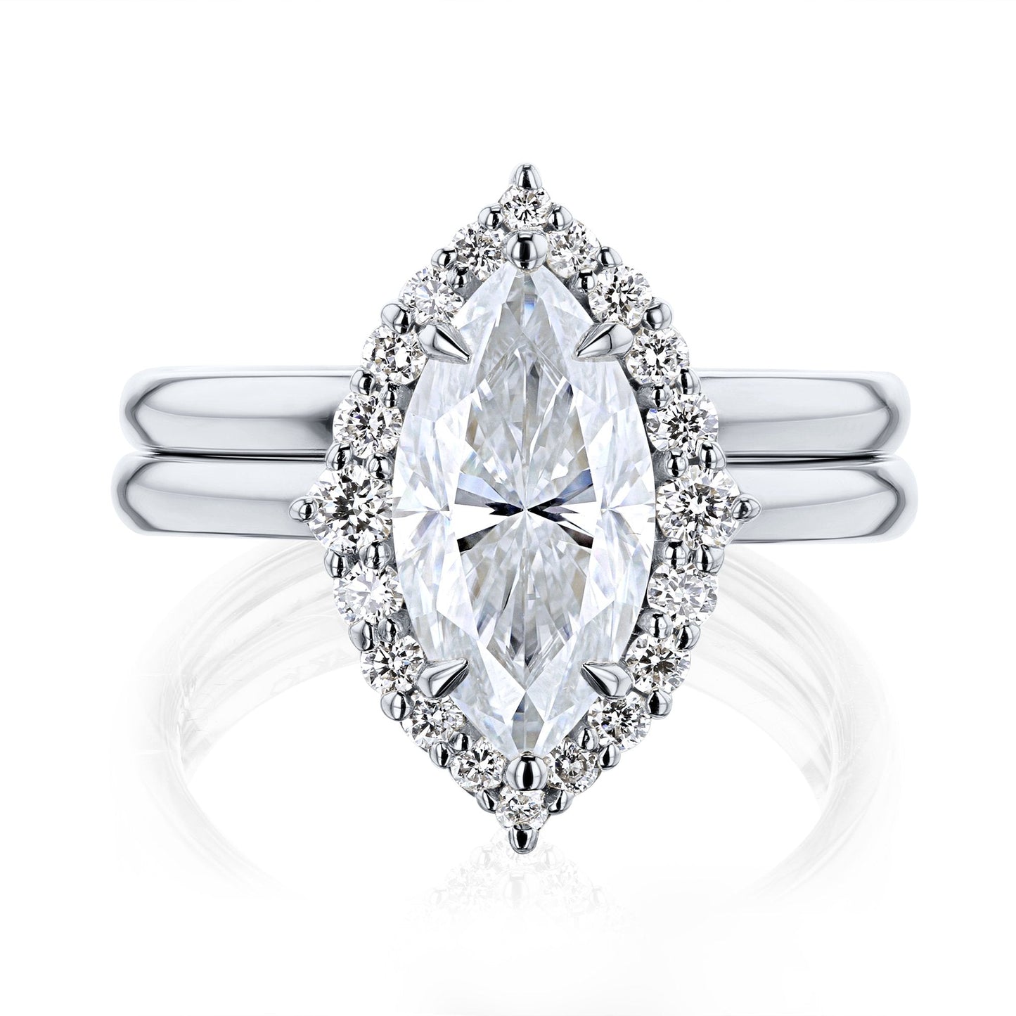 2 Carat Moissanite Margaux Bridal Set