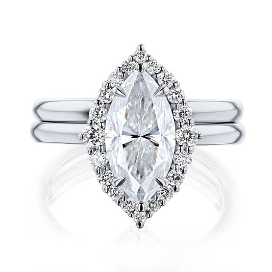 2 Carat Moissanite Margaux Bridal Set