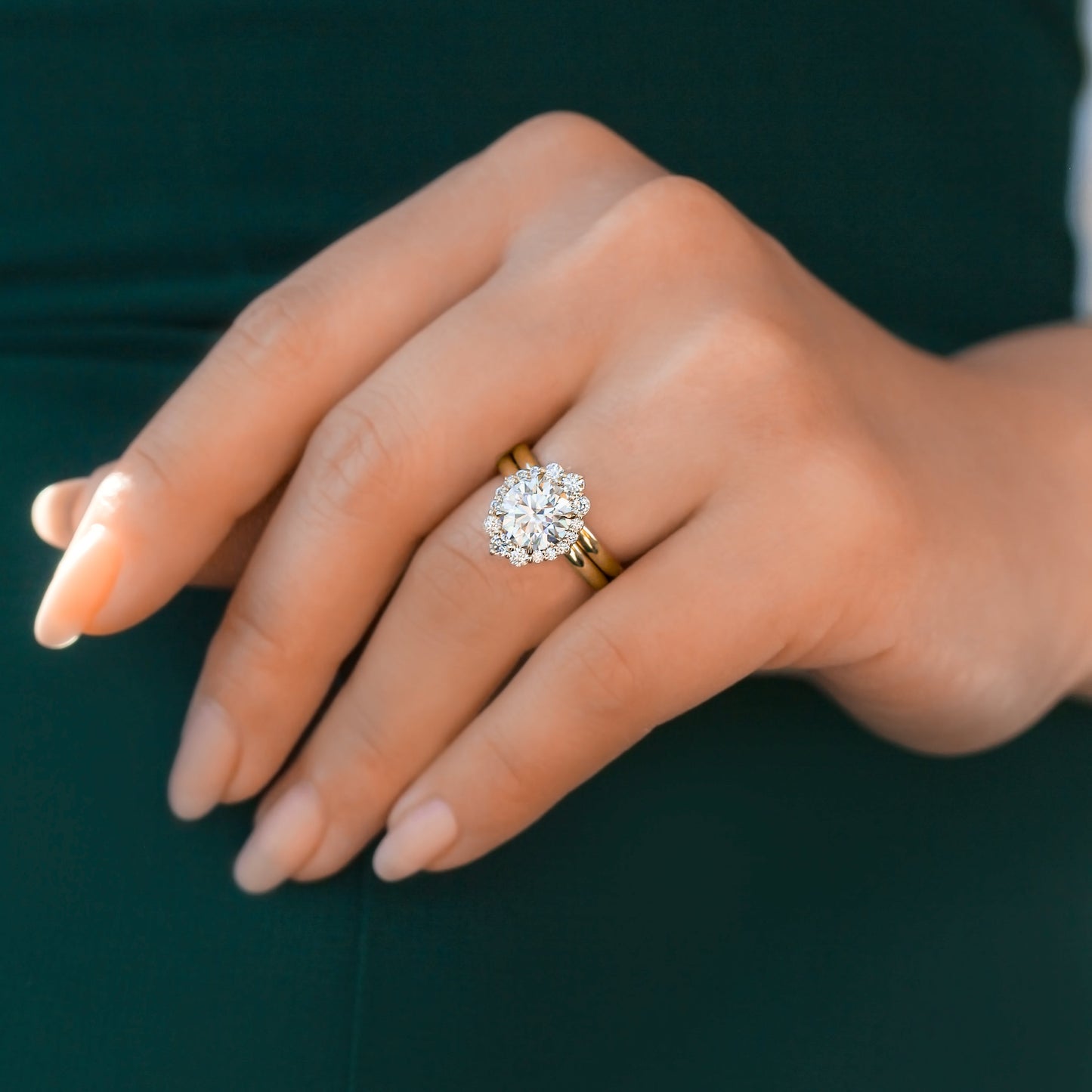 2.4 Carat Moissanite Raphaela Bridal Set
