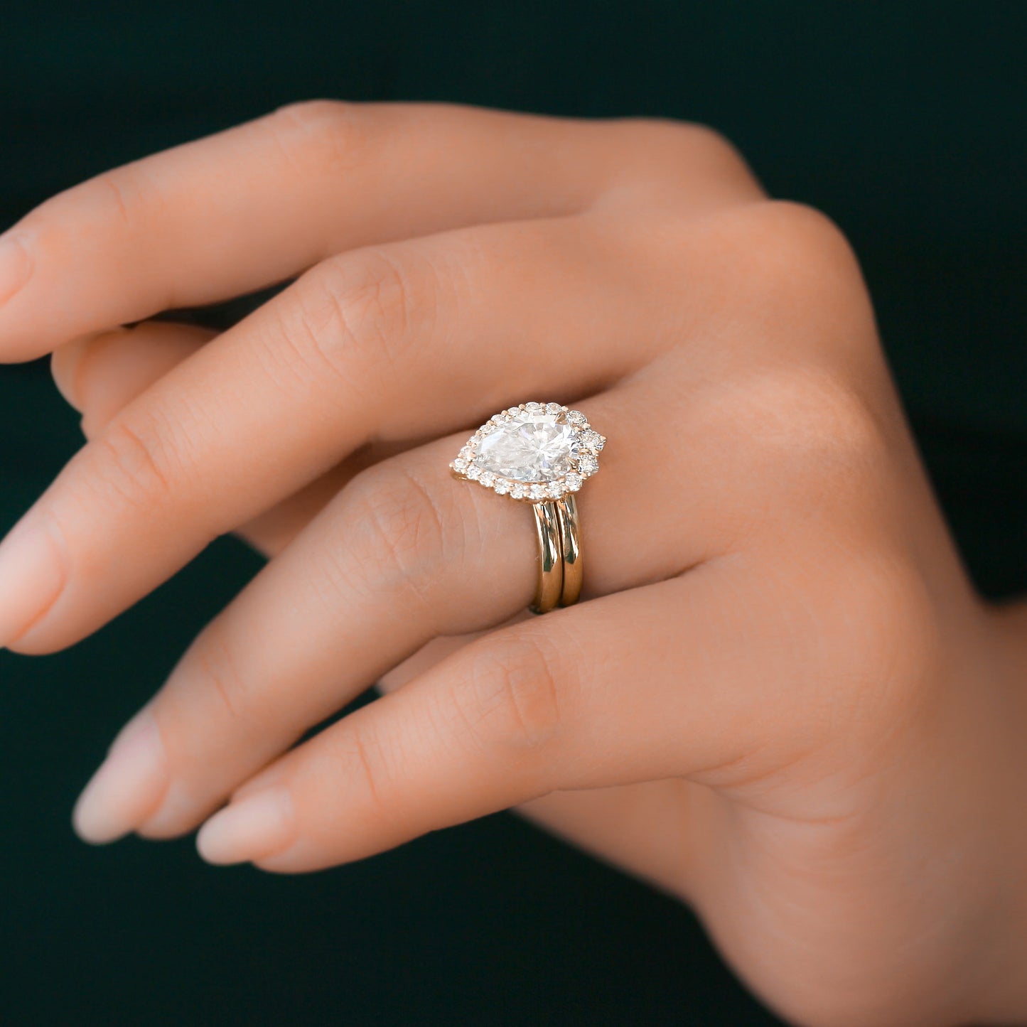 2.4 Carat Moissanite Phoebe Bridal Set