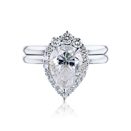 2.4 Carat Moissanite Phoebe Bridal Set