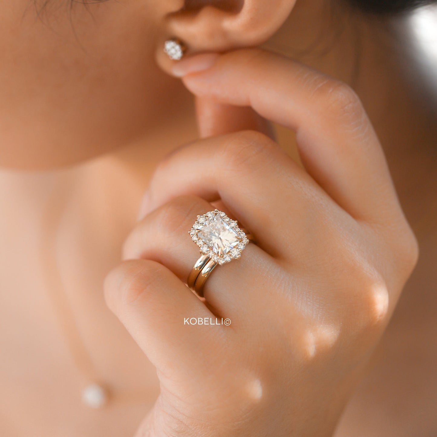 3.1 Carat Moissanite Raina Bridal Set