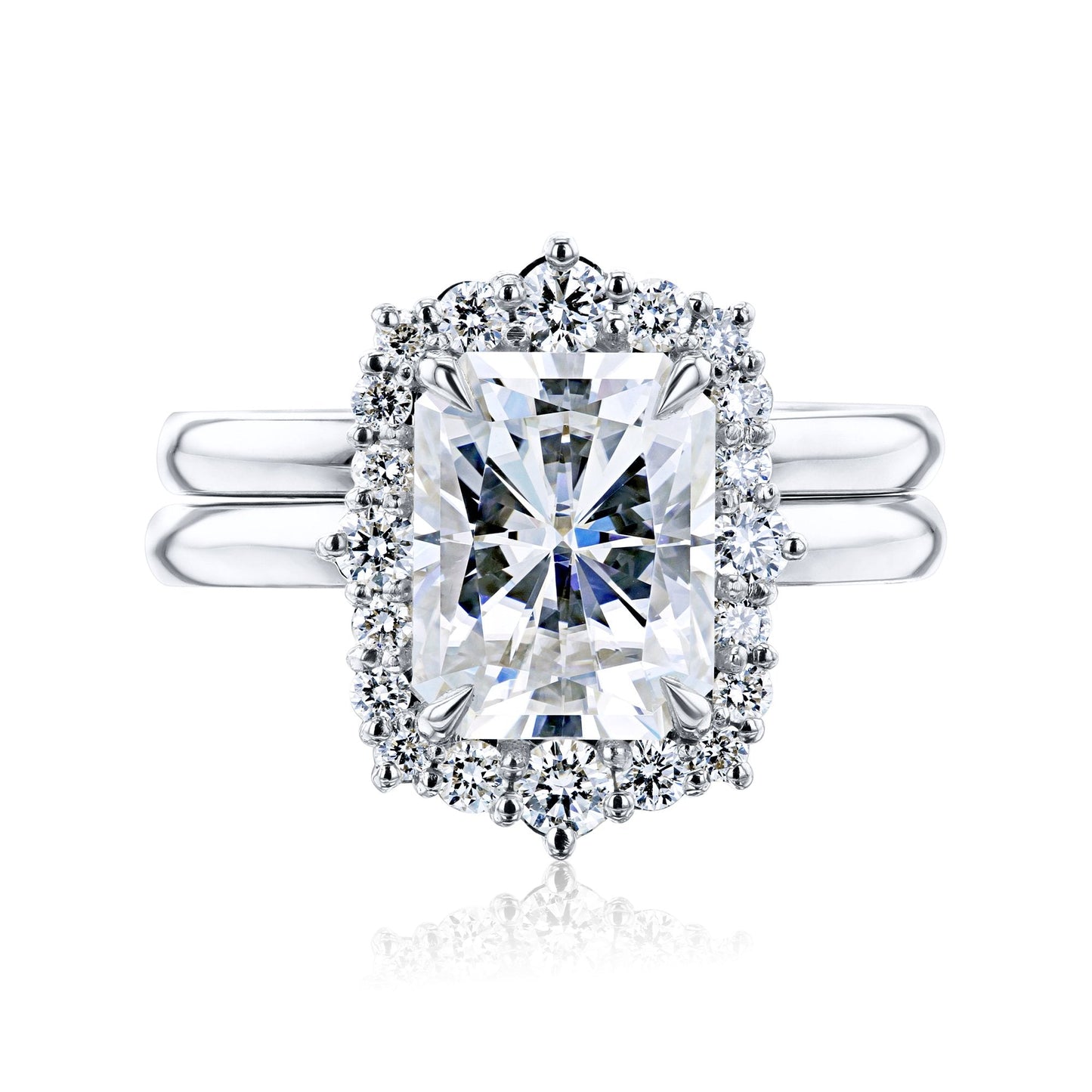 3.1 Carat Moissanite Raina Bridal Set