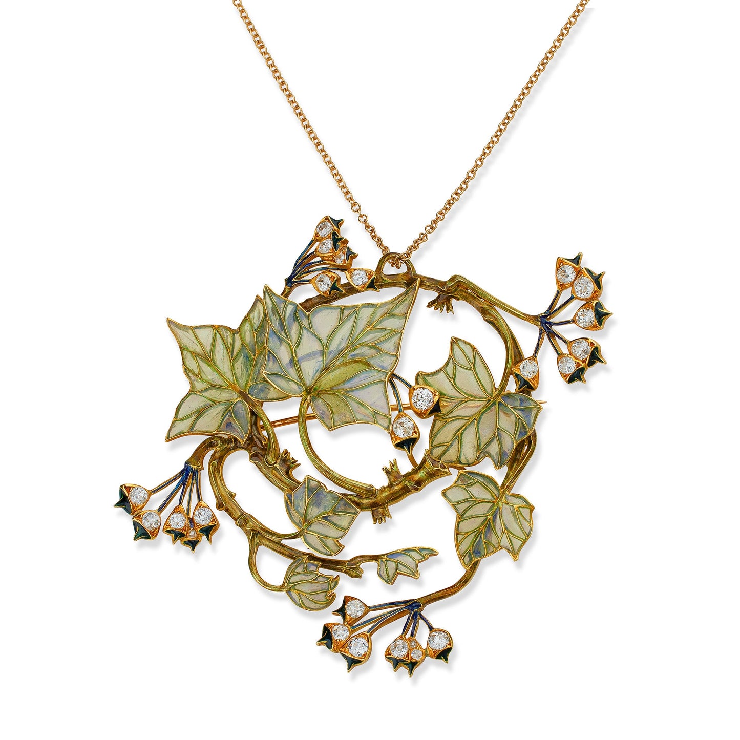 Ren¨¦ Lalique Ivy Pendant Brooch/Necklace