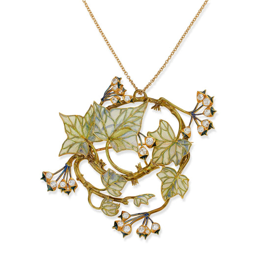 Ren¨¦ Lalique Ivy Pendant Brooch/Necklace