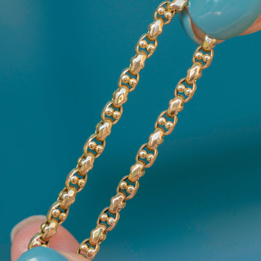 16 Antique 9ct Gold Belcher Chain (9.9g)