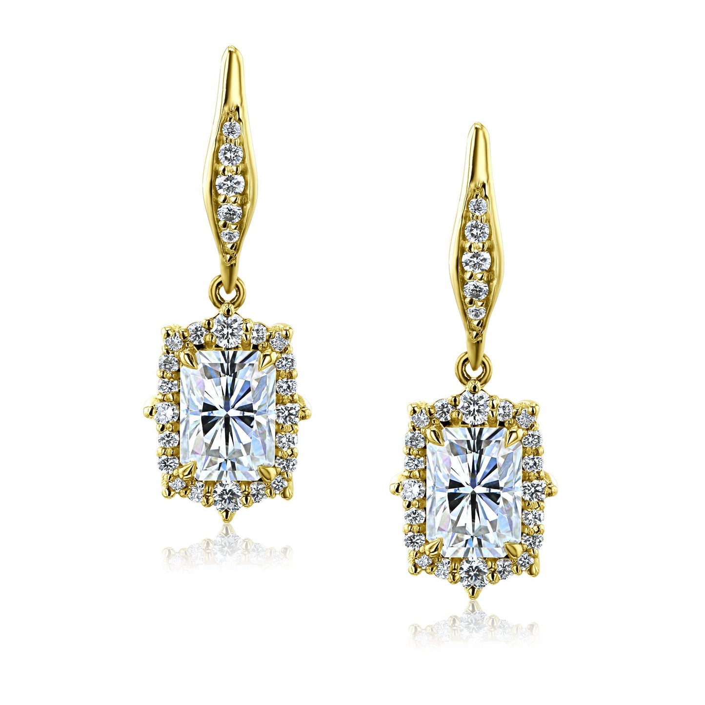 2.8 Carat Moissanite Raina Earrings