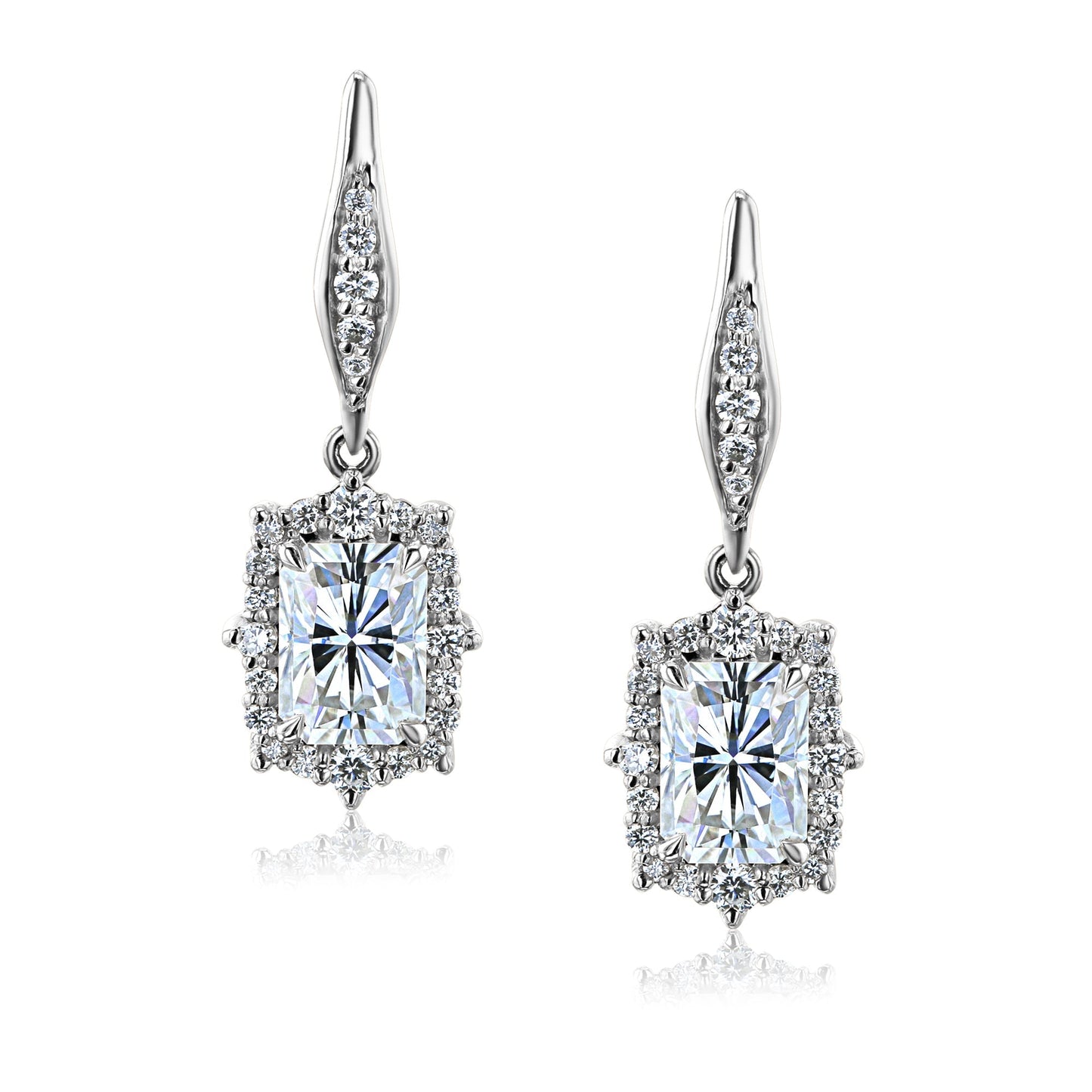 2.8 Carat Moissanite Raina Earrings