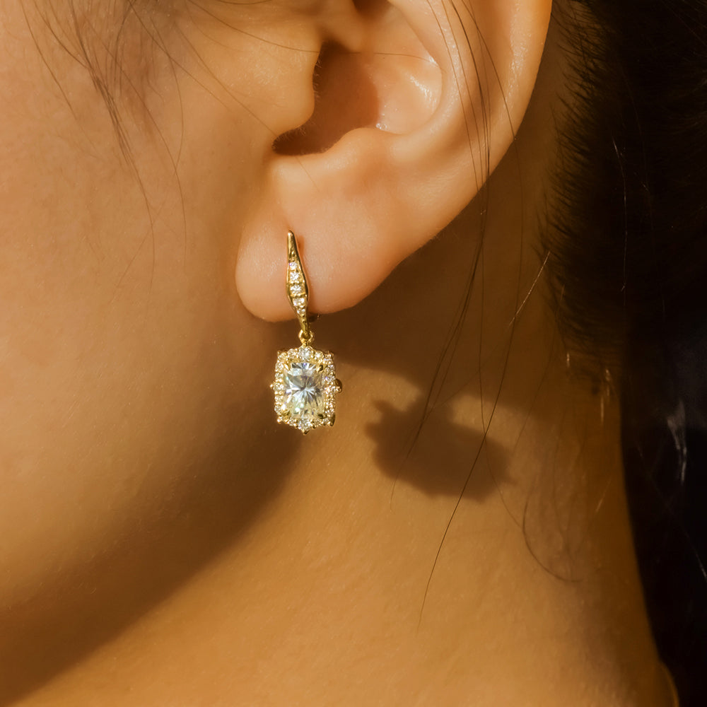 2.8 Carat Moissanite Raina Earrings