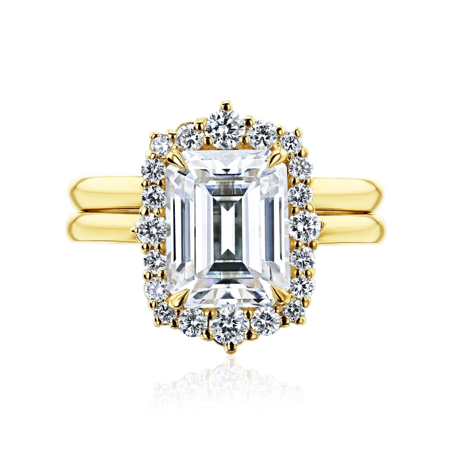 2.85 Carat Moissanite Elizabeth Bridal Set