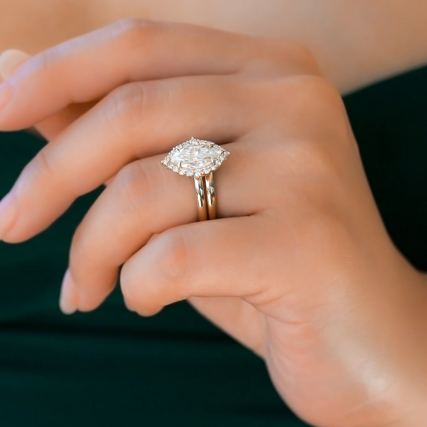 2 Carat Moissanite Margaux Bridal Set